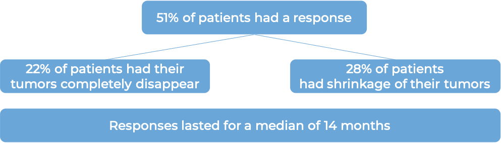 Results after treatment with Padcev (diagram)