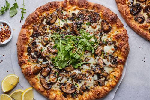 White Mushroom Pizza