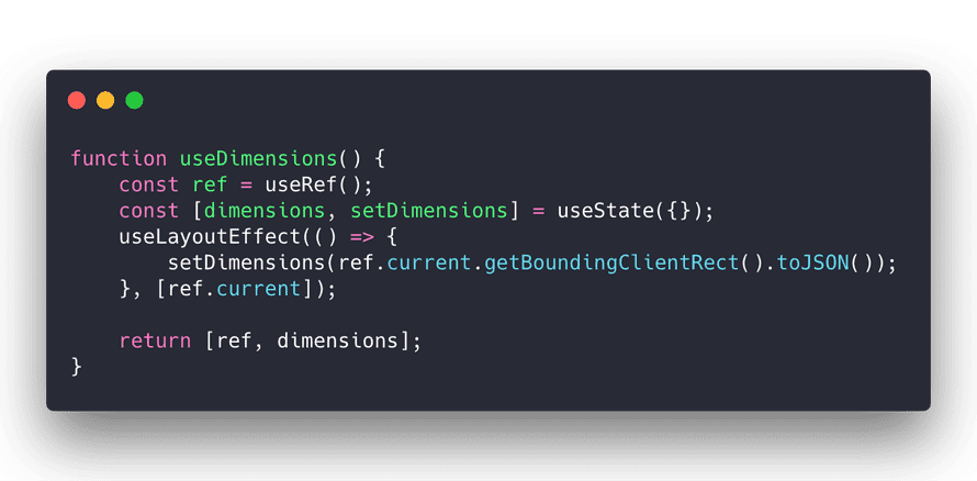 useDimensions source