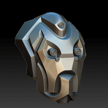 Hard Surface Robot Head