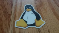 Linuxpenguin logo sticker