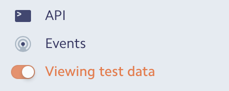 View test data in Stripe dashboard