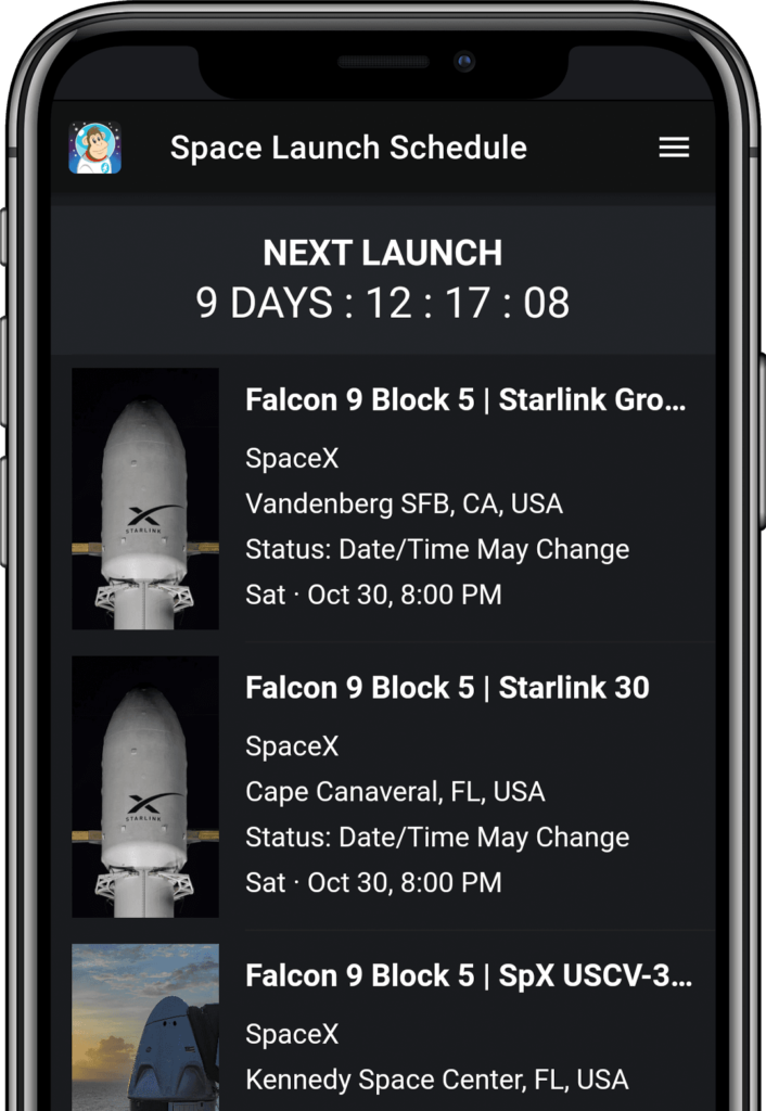 Space Launch Schedule App