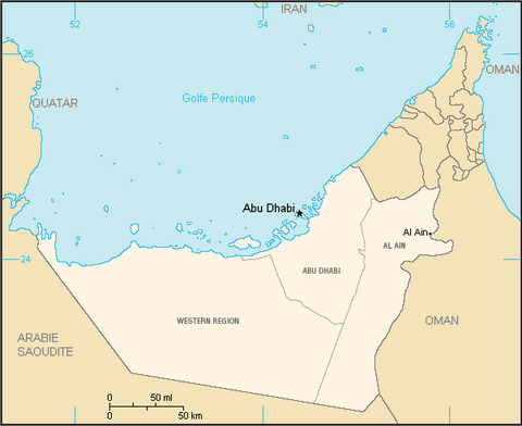 Abu Dhabi map