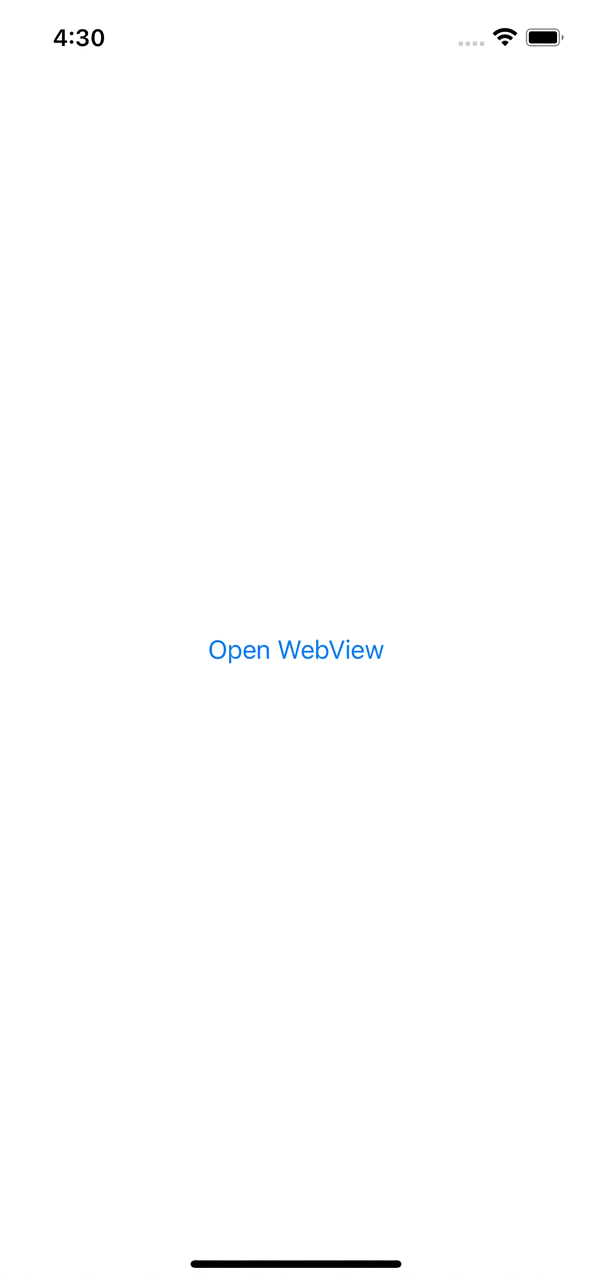 WKWebView in a SwiftUI app.