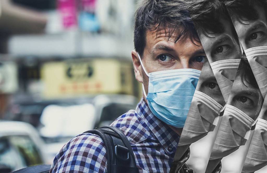 A photo illustration of the mental health toll that the pandemic is taking on individuals