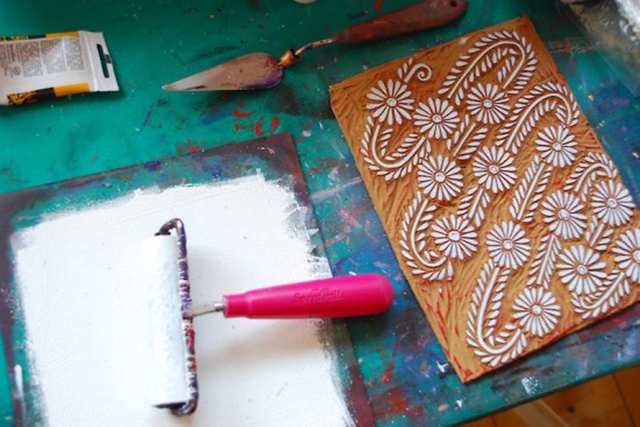 Magic Green - Vegetable Block Printing