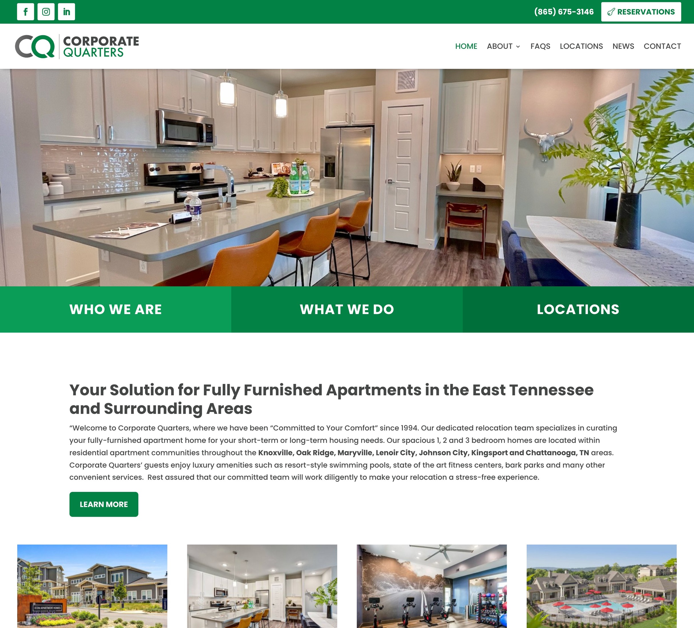 Corporate Quarters, Inc. Slamdot