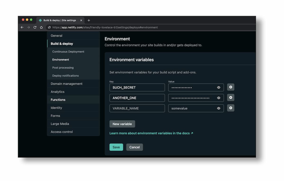 use-access-share-environment-variables-on-netlify