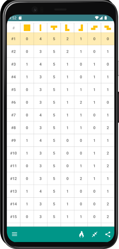 Screenshot application android Ni no Kuni: Cross Worlds Tetro Puzzle Calculator