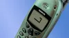 Image of Nokia 6110 phone showing Snake game