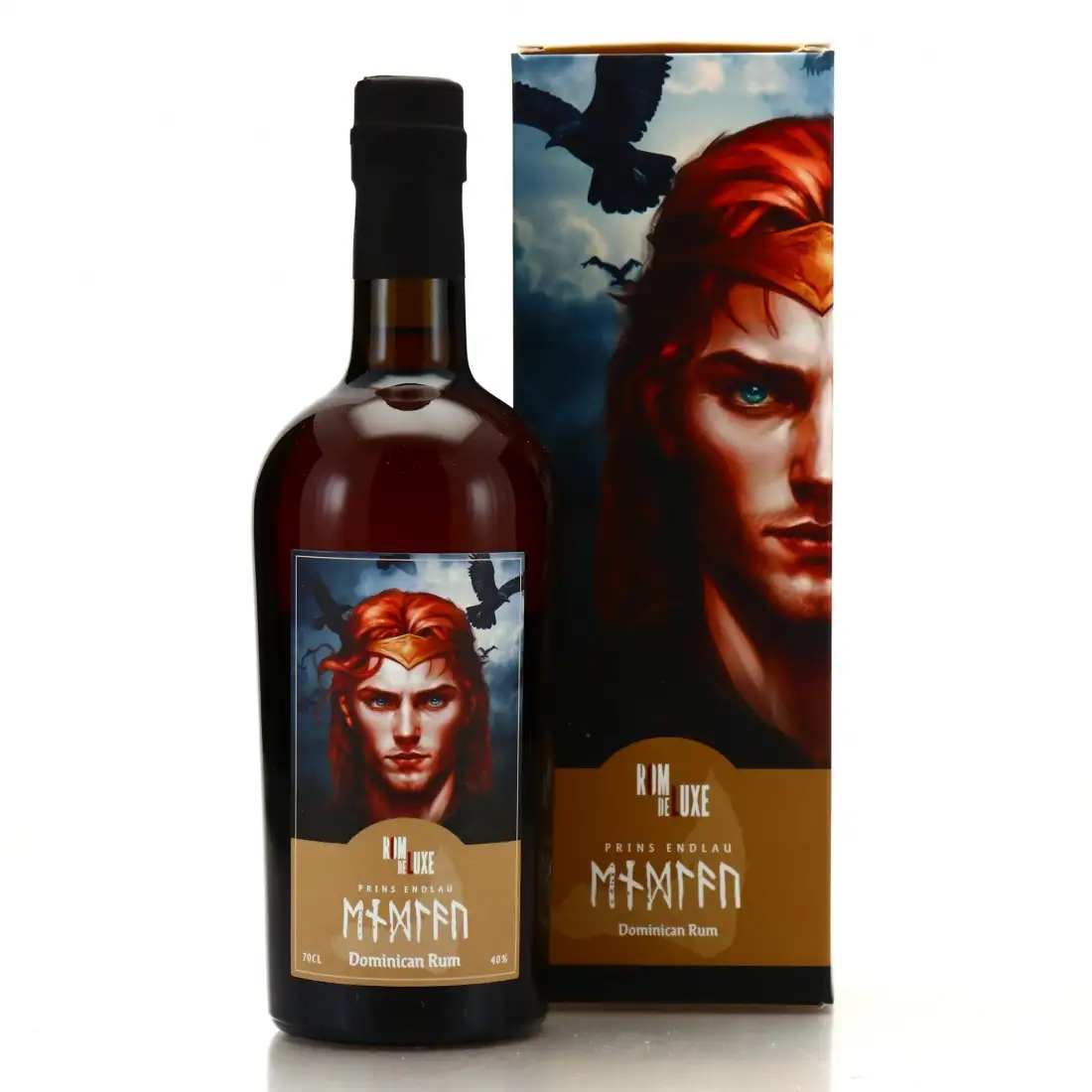 Image of the front of the bottle of the rum Prins Endlau - Dominican Rum