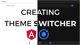 Ionic 5 - Creating Theme Switcher (light and dark) using Angular