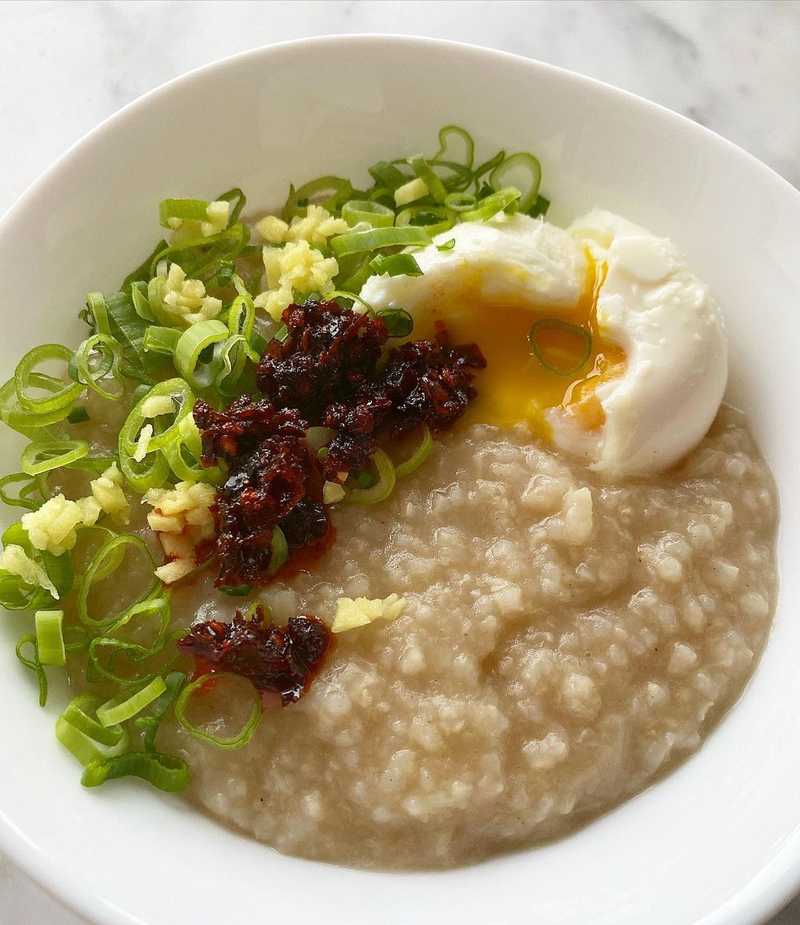 made some congee with a soft boiled egg. wondering why I don’t do this more often.