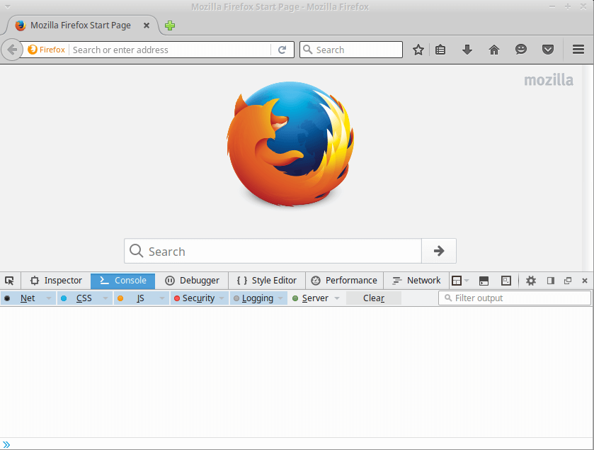 Firefox versão 46 com _Toogle Tools_ em execução