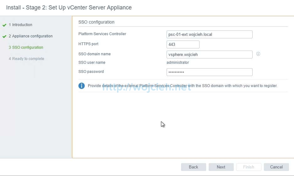 vCenter Server Appliance 6.5 with External Platform Services Controller - 32