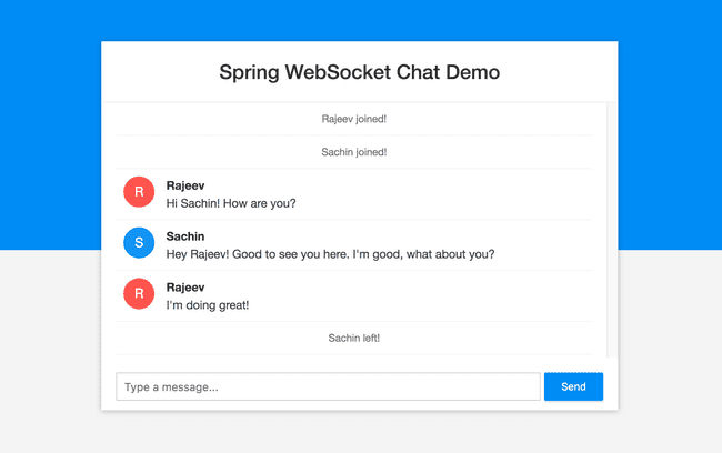 Building a chat application with Spring Boot and WebSocket