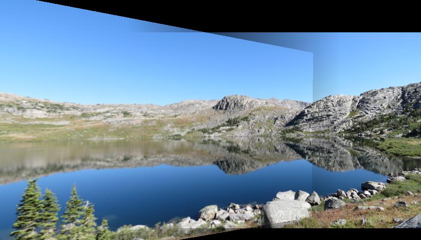 Lake personal images stitched together