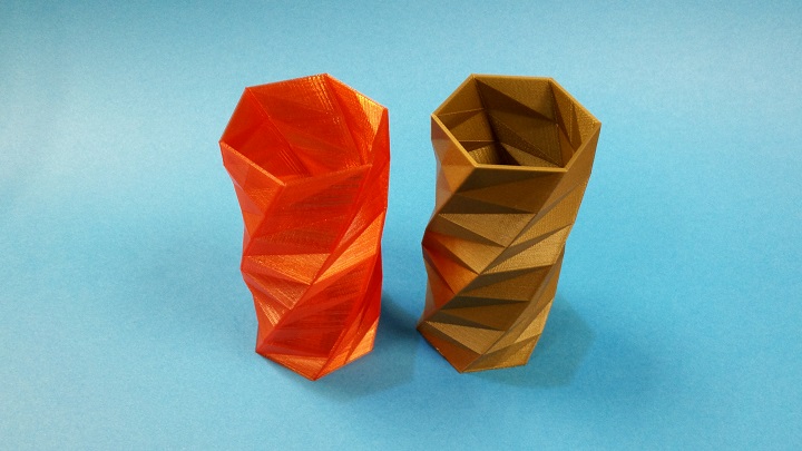 Flash Forge Creator Pro 3D Printed Twisted Vase