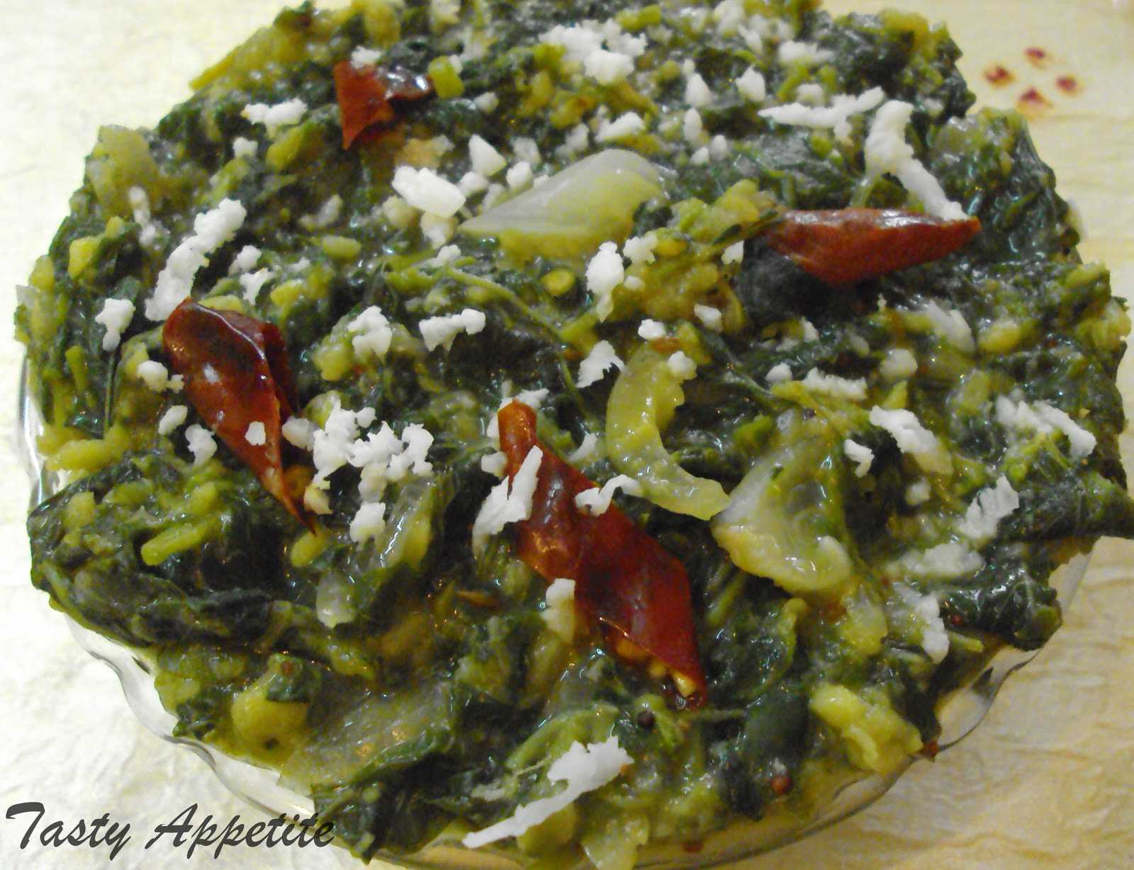 Keerai Kootu | Green Spinach Moongdal | Tasty Appetite