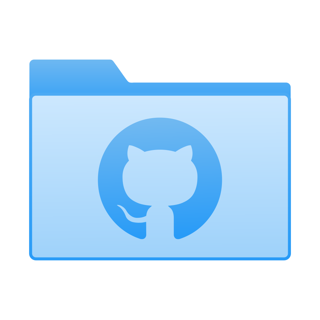 Folder with GitHub icon