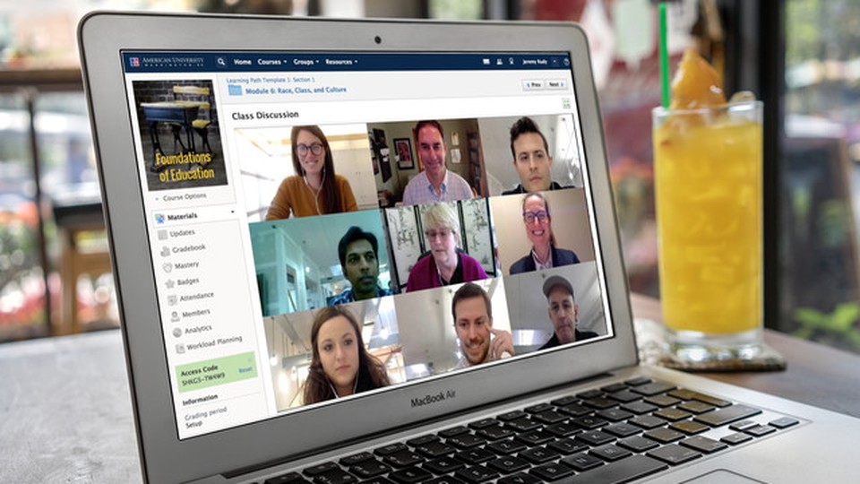 People in a online call