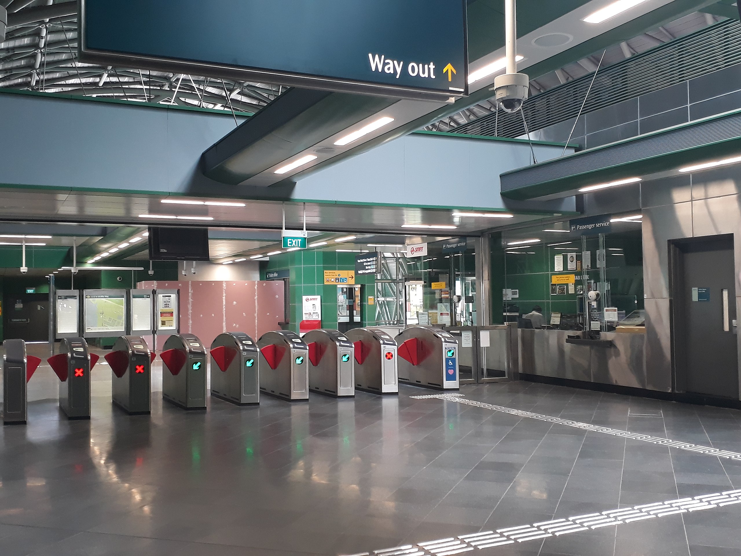 East west Green Line Singapore EW33 Tuas Link MRT Station