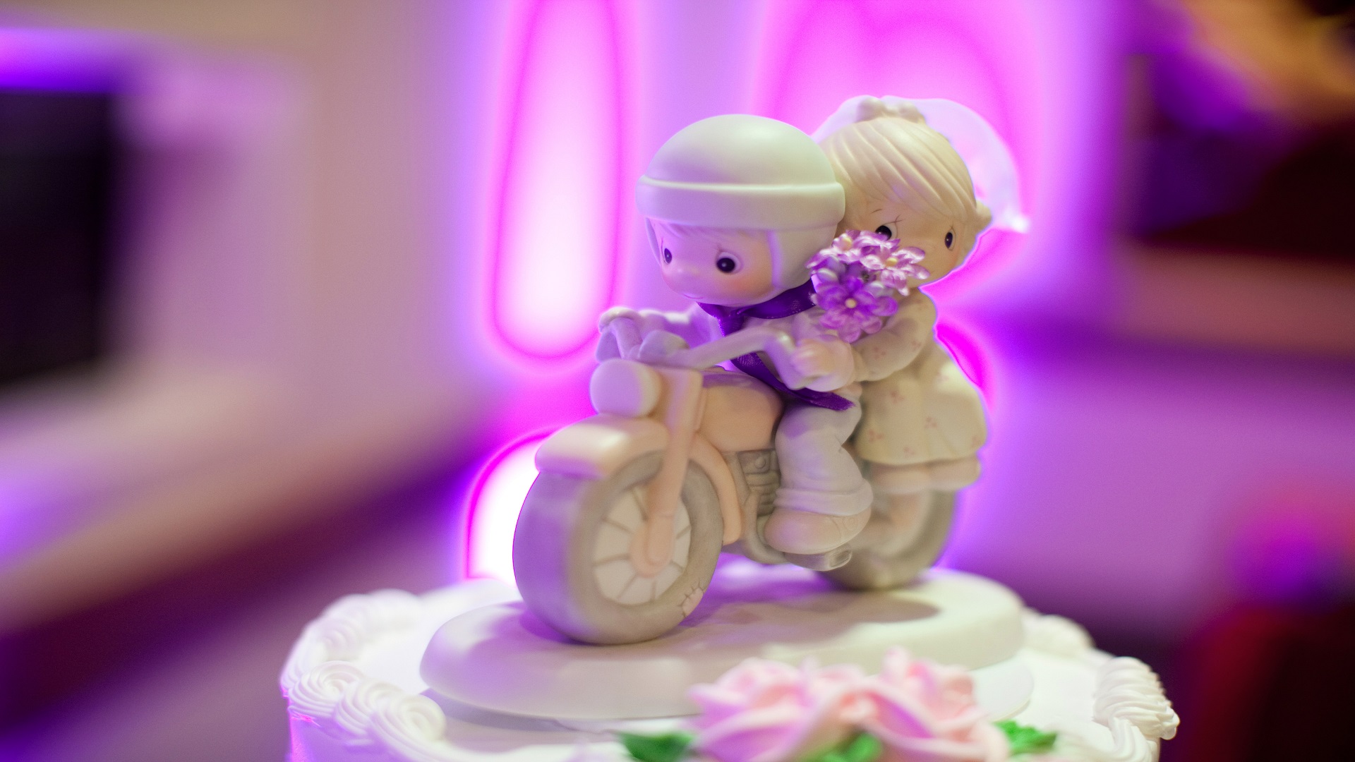 Precious moments motorcycle couple
