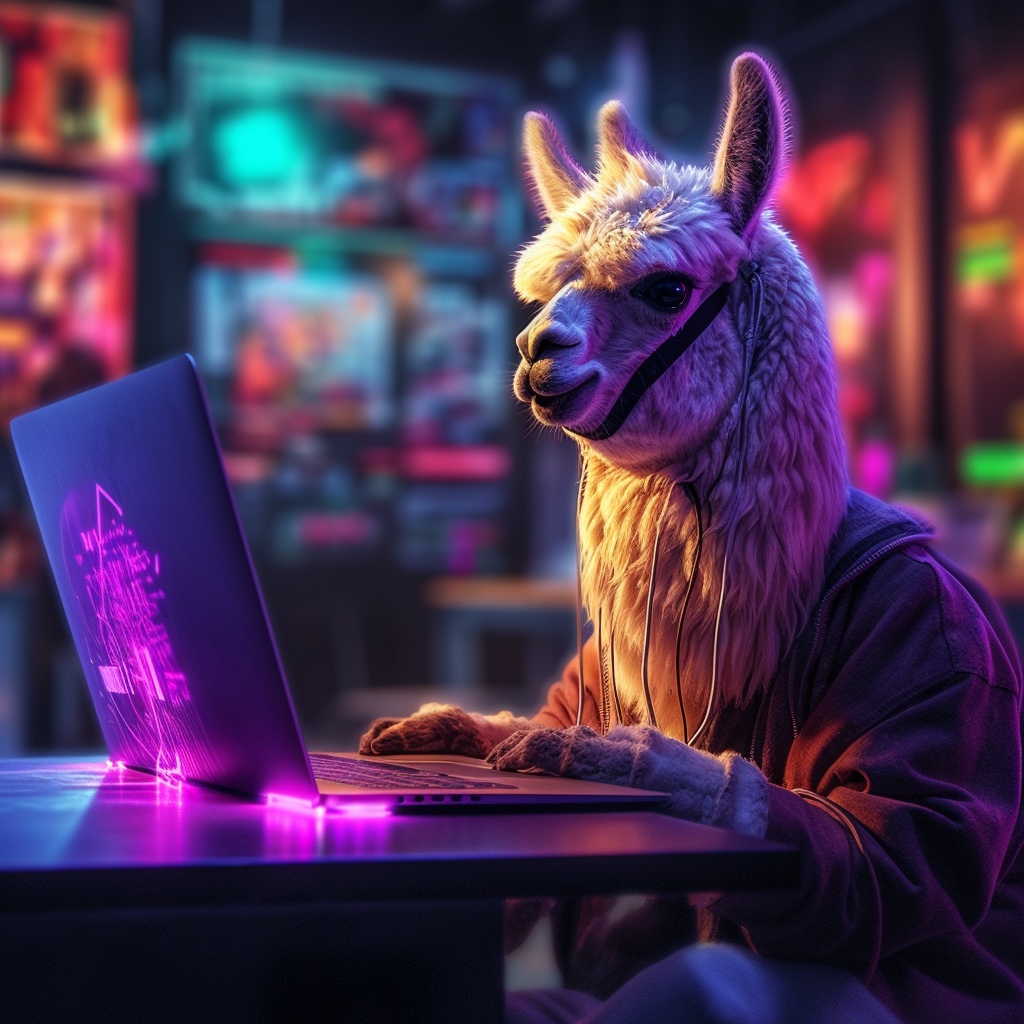 Llama using a mac laptop