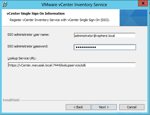 vCenter Inventory Service 6
