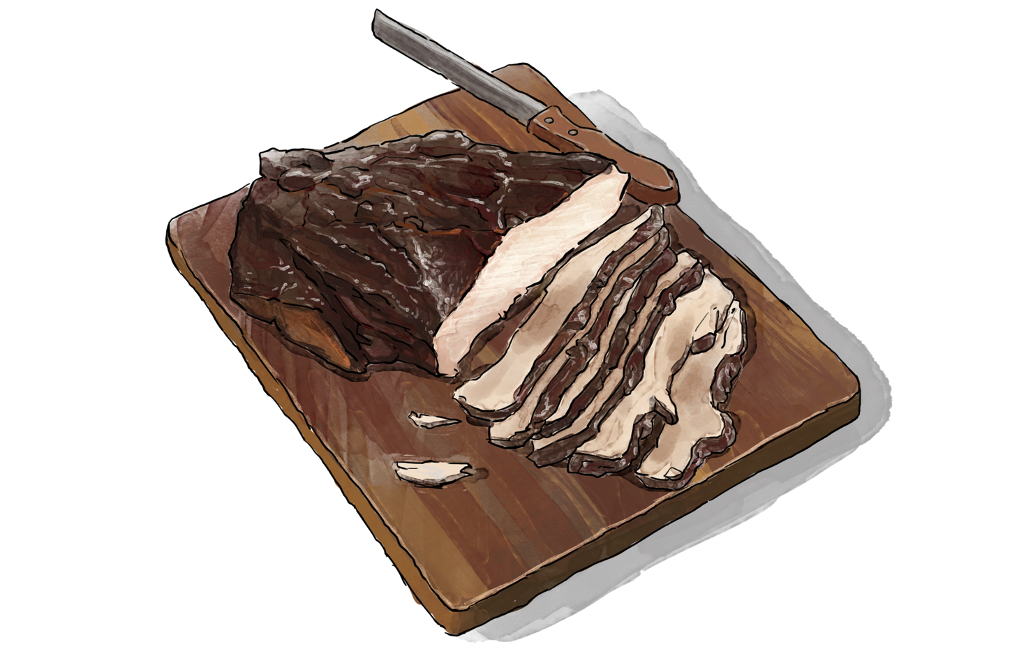Illustration of Central Texas Smoked Brisket