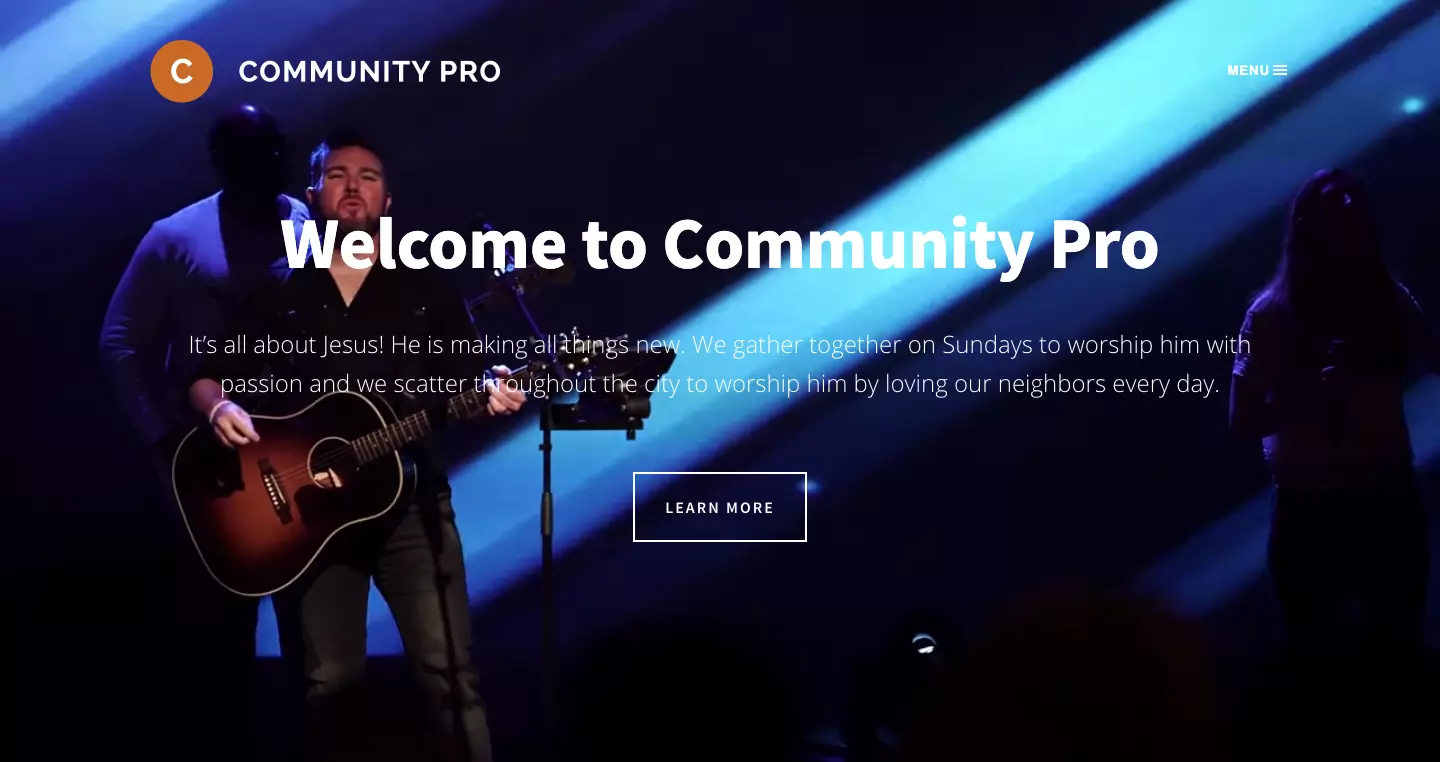 Community Pro Theme large screenshot