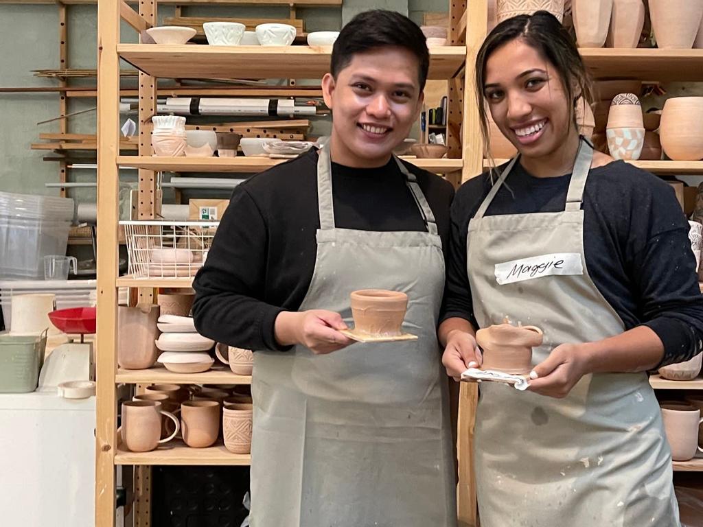 Clay and Sip Wheel Throwing Pottery Class 2022 UpNext