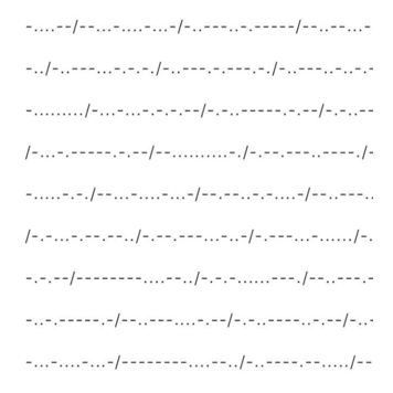 Morse code generator
