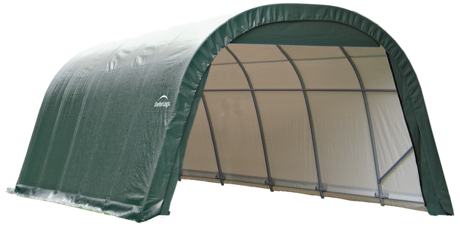 12x20x8 Round Shelter Green Colour
