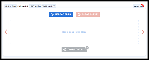 Click on UPLOAD FILES and choose PNG files