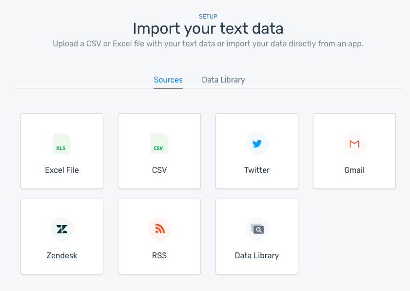 Import your text data to the classifier