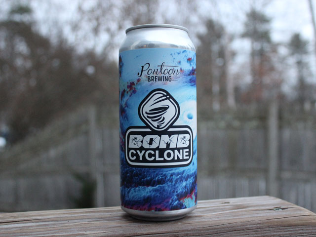 Bomb Cyclone, a White IPA brewed by Pontoon Brewing Company