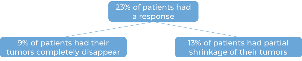 Results following treatment with Tecentriq Results following treatment with Tecentriq (diagram)