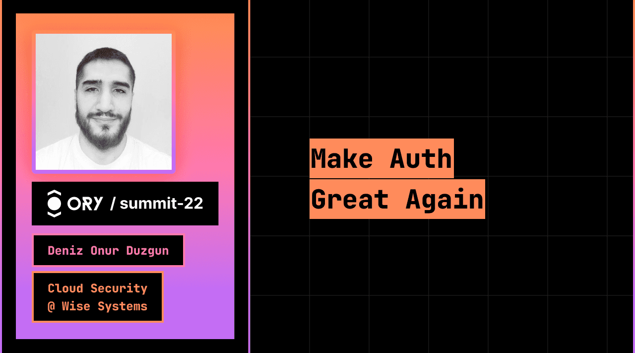 Make Auth great again with Ory