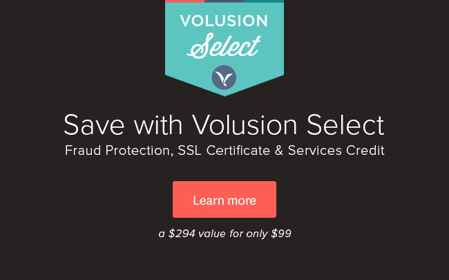 Volusion Select - Learn More