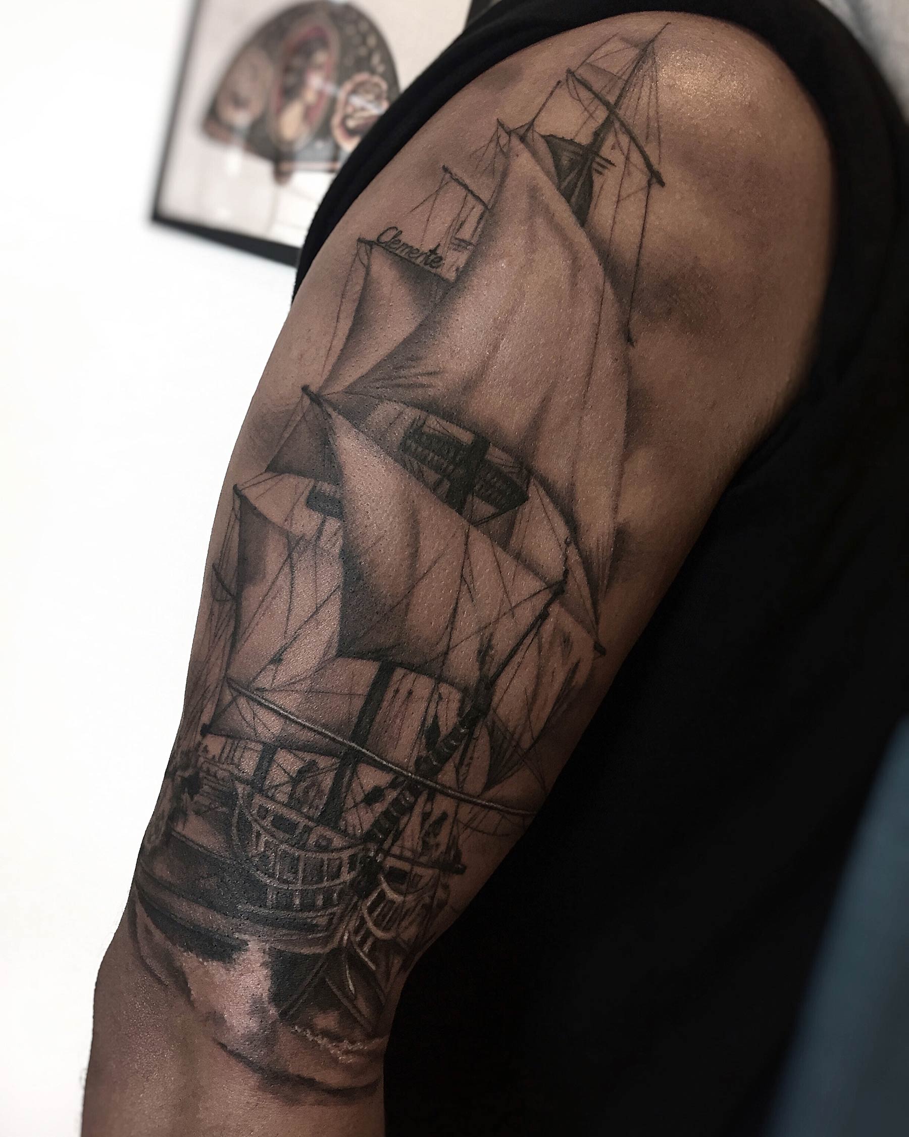 tatuaje barco