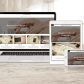 Website with pictures on homepage