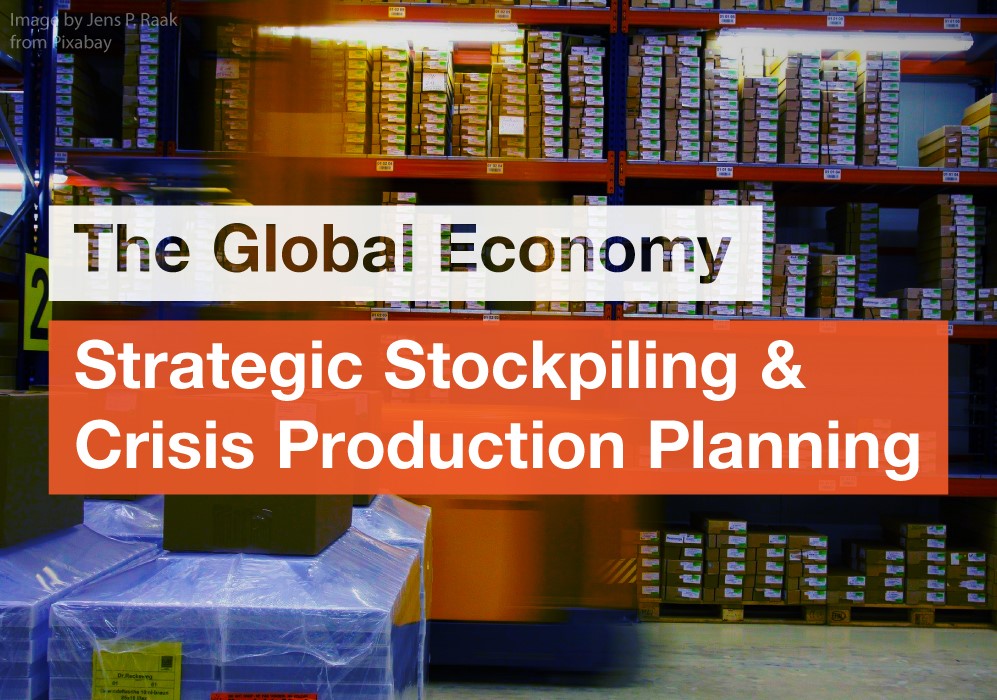 Strategic Stockpiling and Crisis Production