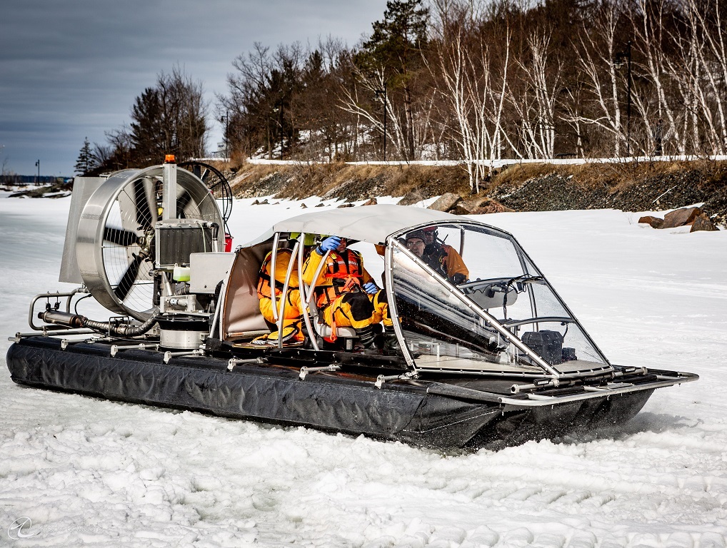 ATASD hovercraft airboat at Joint Rescue Training