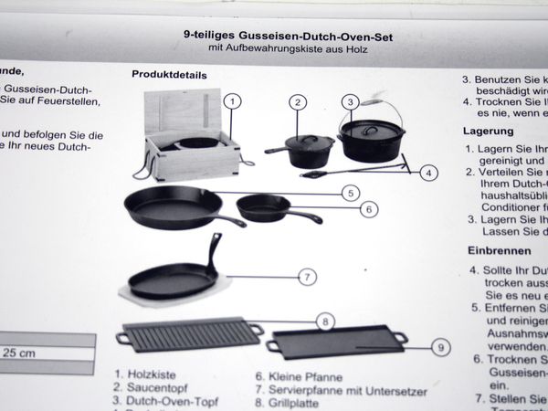 SEMPTEC Gusseisen-Dutch-Oven-Set 