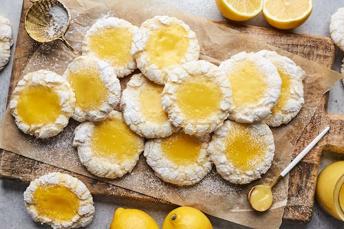 Lemon Butter Cookies With Lemon Curd