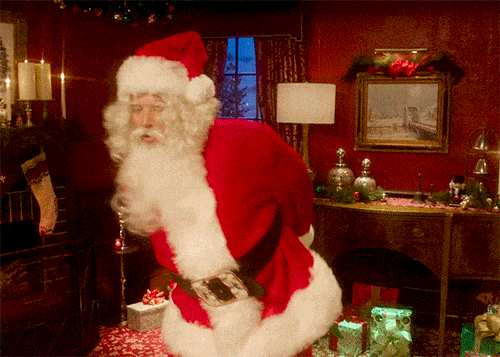 Santa dancing