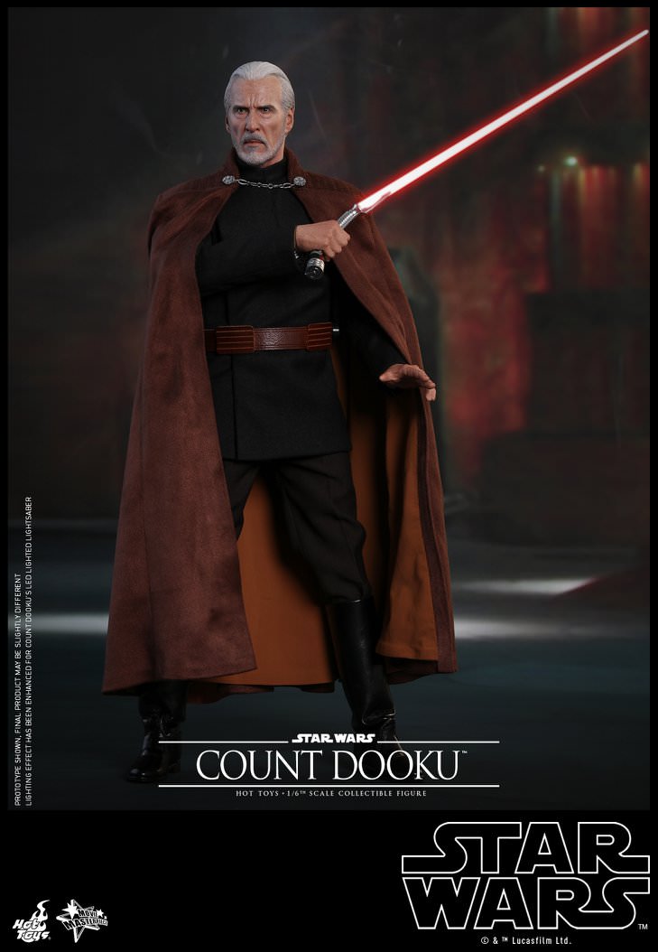 Hot Toys Star Wars: Attack of the Clones MMS496 Count Dooku 1/6th Scale Collectible Figure Hot Toys Star Wars: Attack of the Clones MMS496 Count Dooku 1/6th Scale Collectible Figure