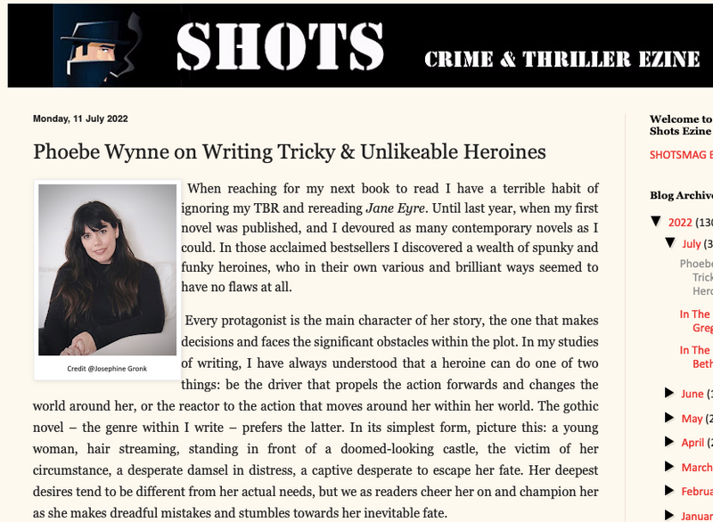SHOTS MAG - Writing Tricky & Unlikeable Heroines